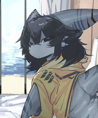 Cuddly shark boy 