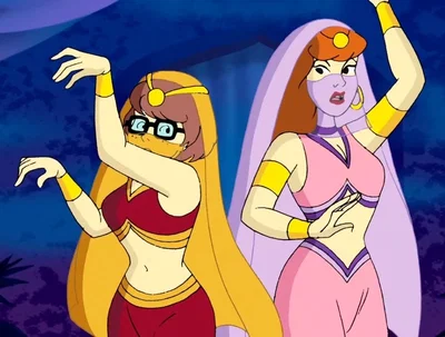 Velma and Daphne belly dancers