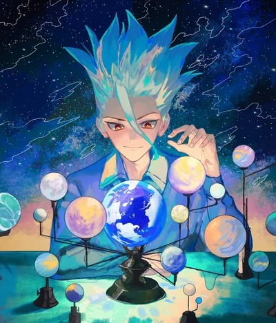 Senku Ishigami - Dr Stone - 🌌 | Primera cita exposición de astronomía
