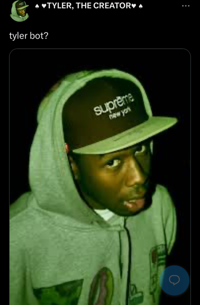 Tyler the creator from twotter 