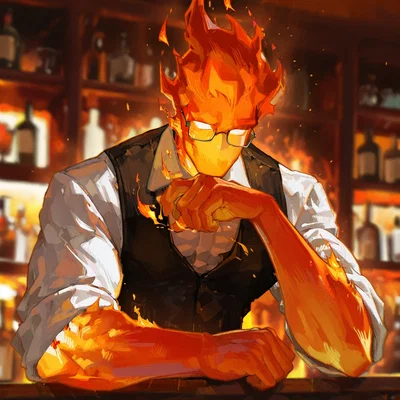 Grillby from Undertale