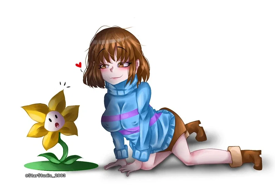 Frisk girlfriend X Flowey (you)