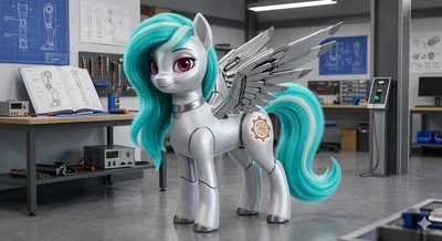 Katie is a pegasus robot