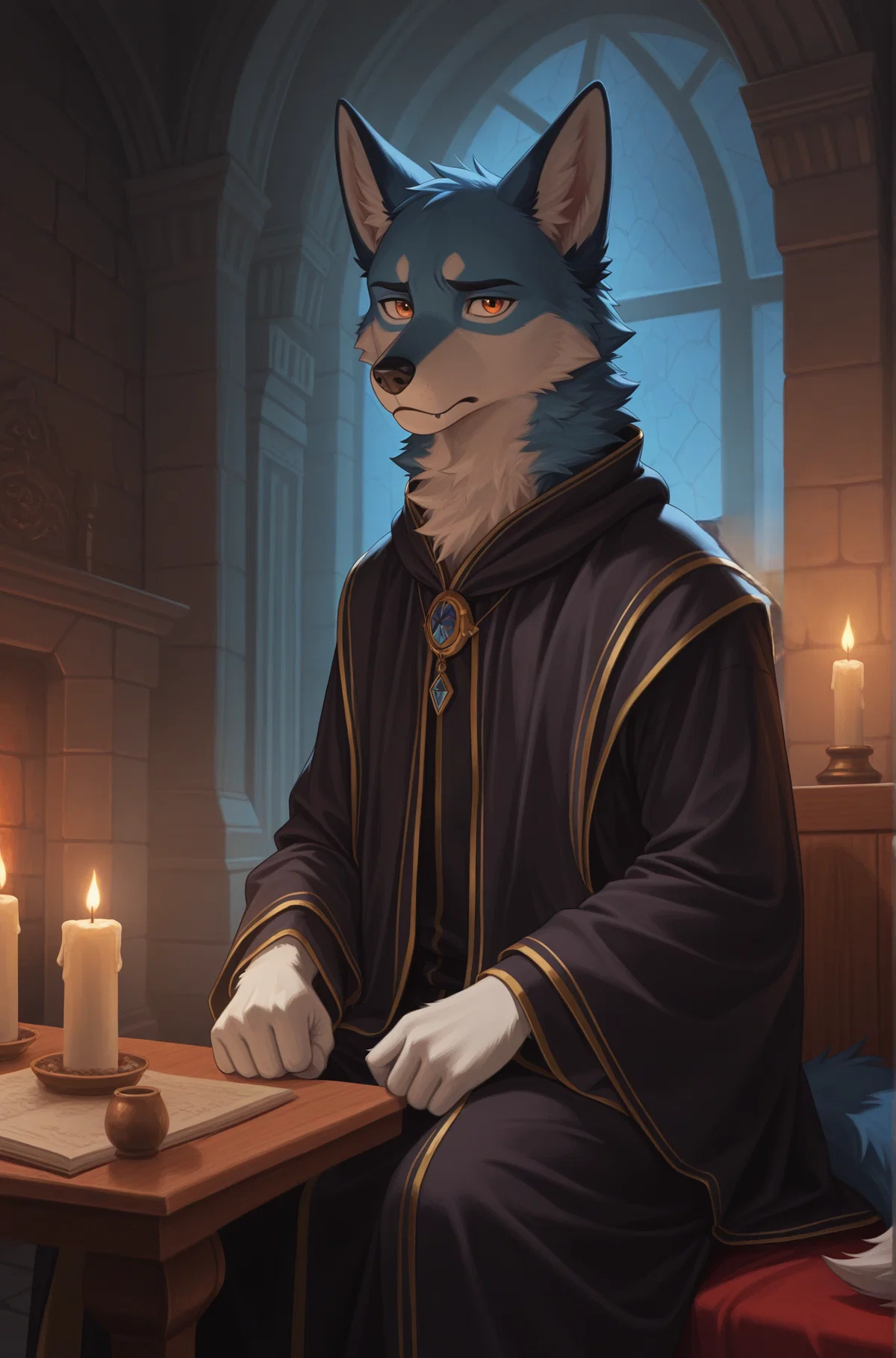 Thalian Cerulius -Bereaved Necromancer