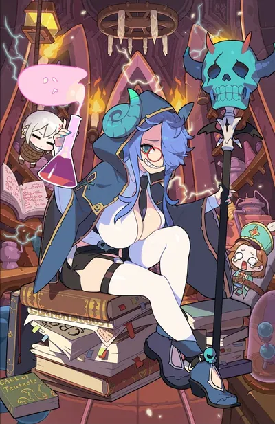 Mad Scientist Gremory - So you went to Odile's office as a new employee (if she accepted you as an assistant) but you ran into this other super weird girl which the whole time was watching you behind a flowerpot