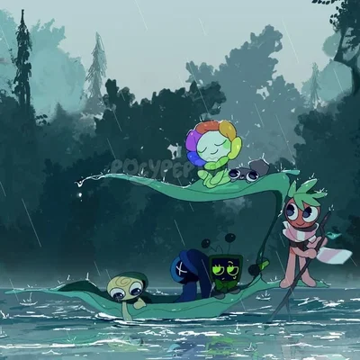 Dandy's world road trip | 🌸🌙📺🦖🪨🍓