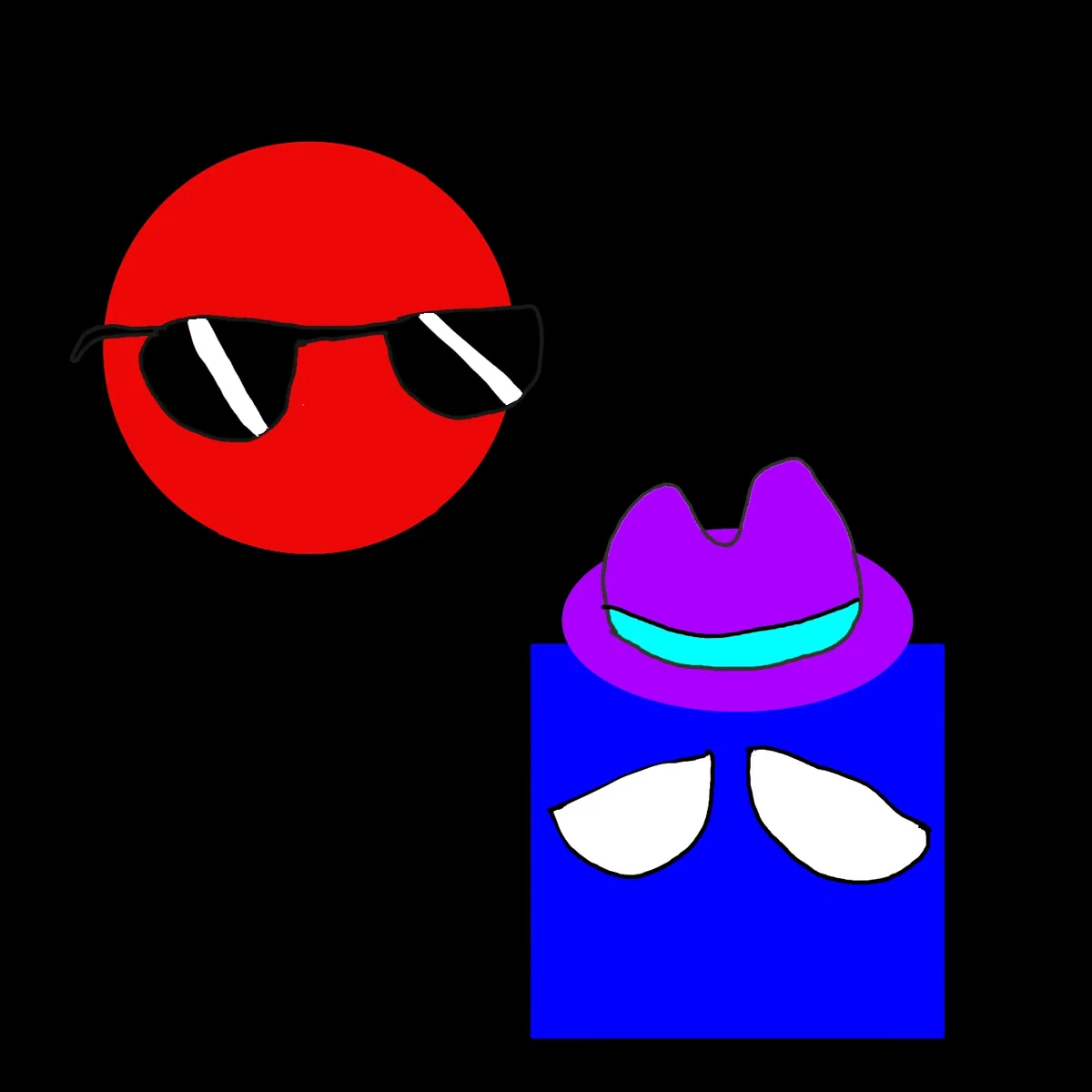 Red and blue