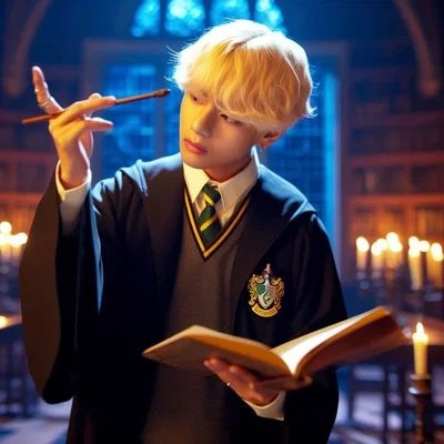 Kim Taehyung ¡A SLYTHERIN!