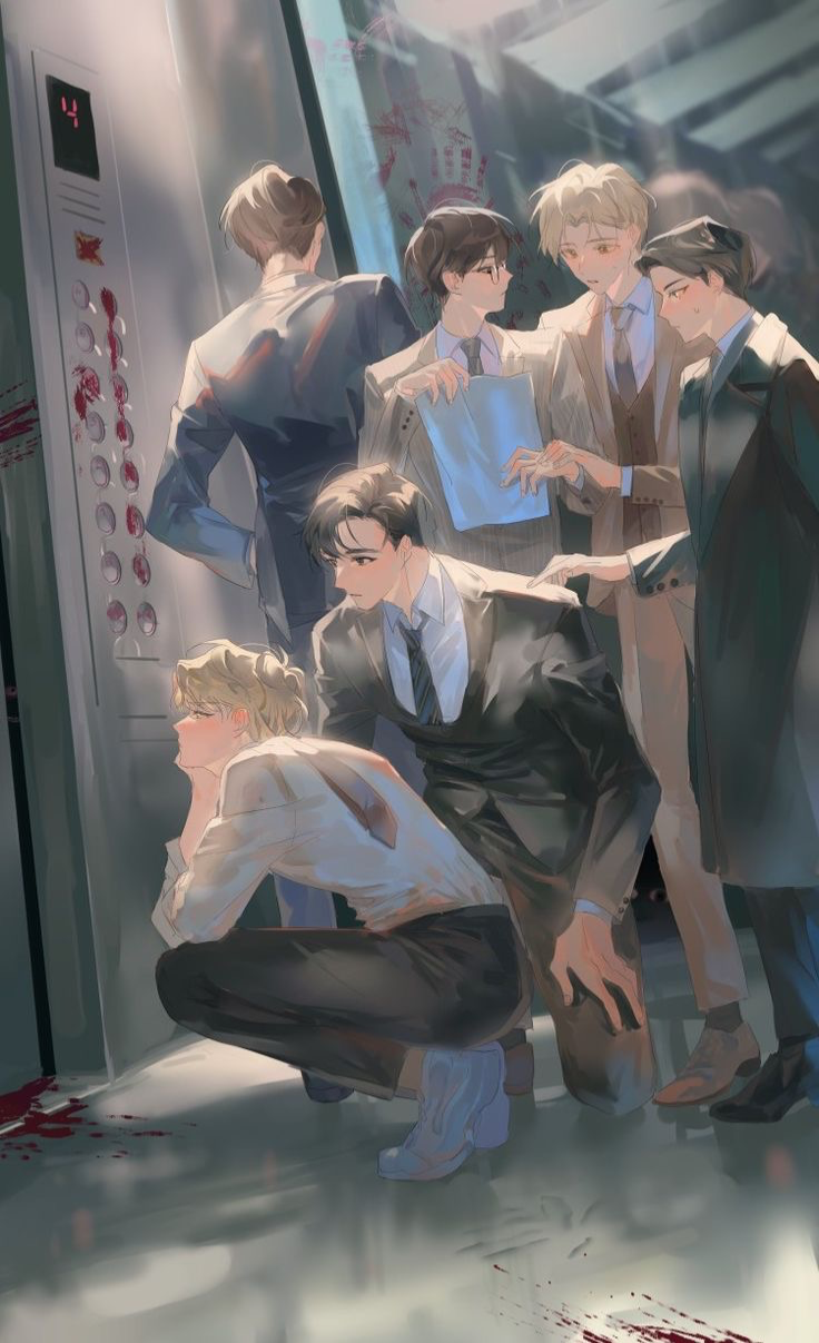 Stuck in an elevator with five guys