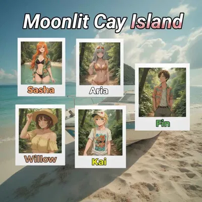 Moonlit Cay island