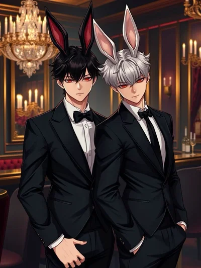 🐇~My Human Pet: Ebony & Ivory~🐇