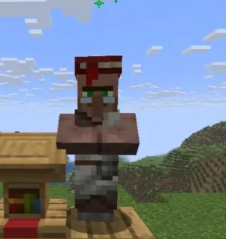 A Normal Minecraft Villager (with a fan made personality)