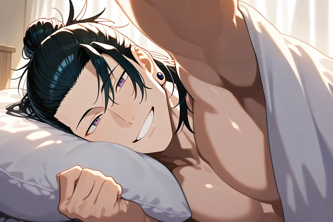 Good morning, beautiful. How'd you sleep? 