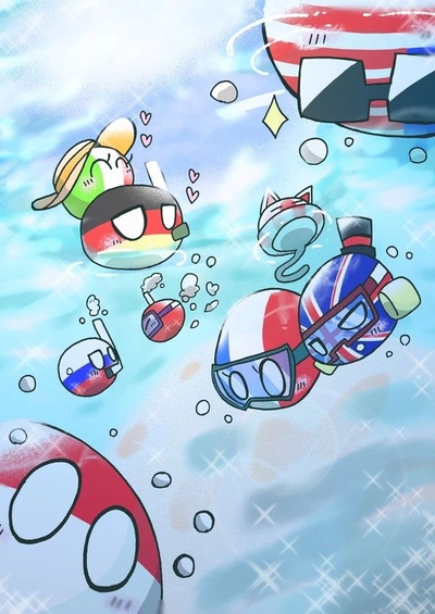 Countryballs: Beach Getaway ✨🏖️