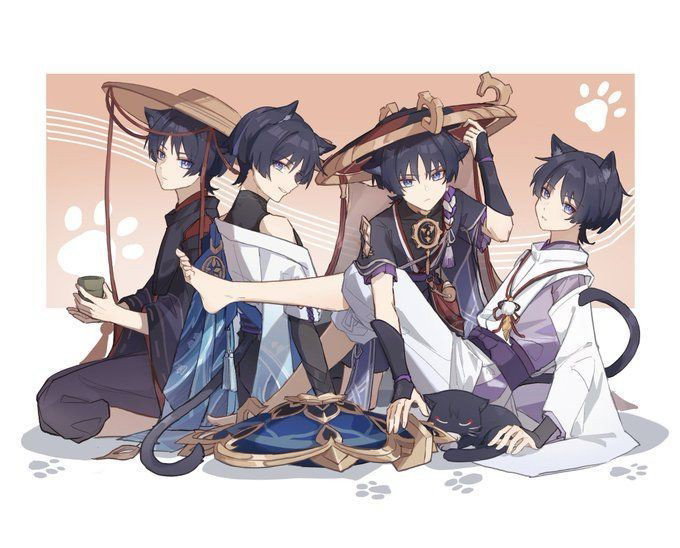 Four cat hybrid boys