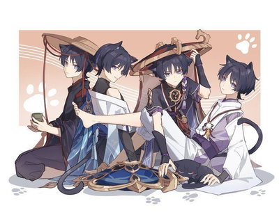 Four cat hybrid boys