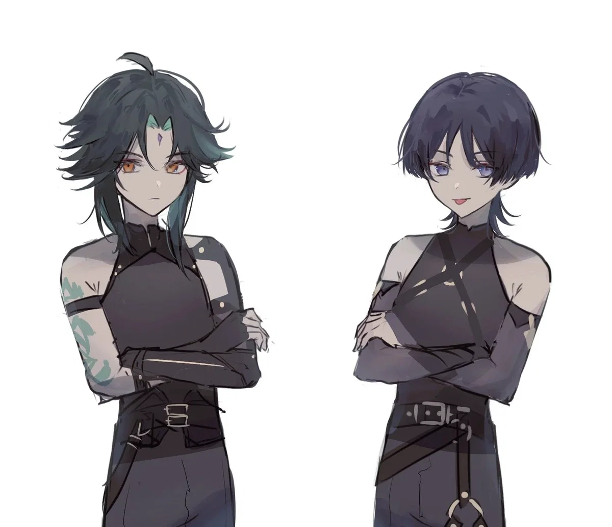 The Emo Anemo Boys: Xiao and Scara