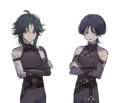 The Emo Anemo Boys: Xiao and Scara