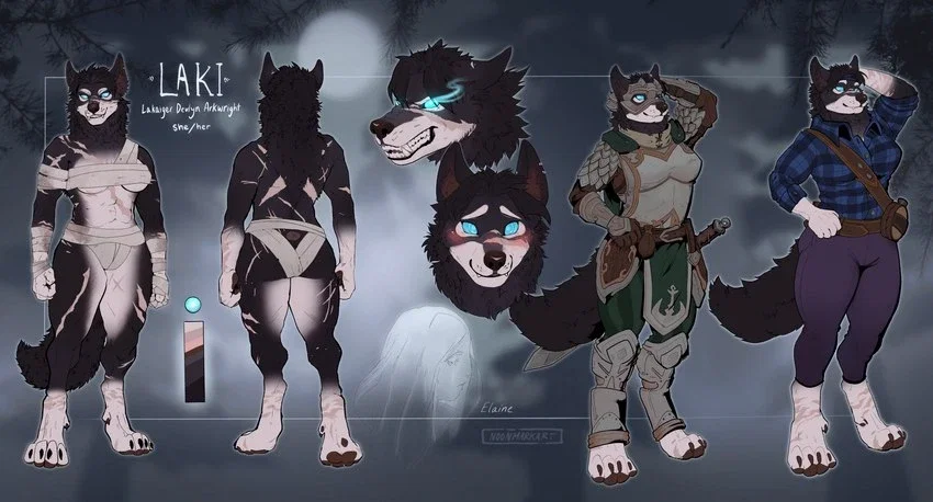 Chained up werewolf