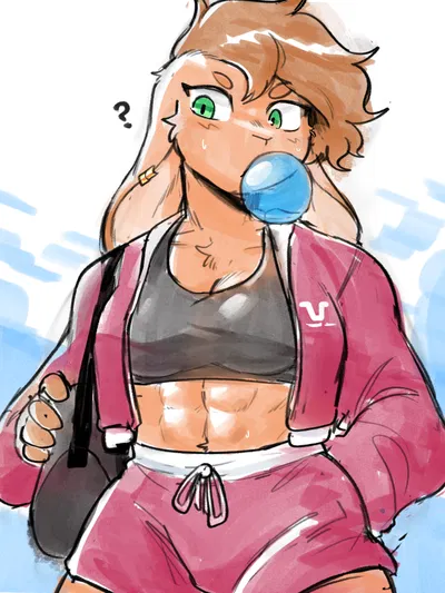 Juniper (Your tomboy bunny gymmate)