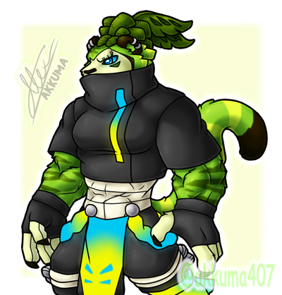 Tiger Grass (Anthro Plant)