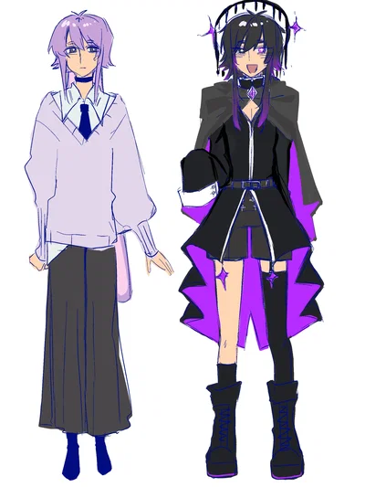 Two femboys💜🖤/Wonderend 0 [Any pov💞]
