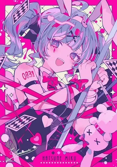 hatsume miku//rabbit hole