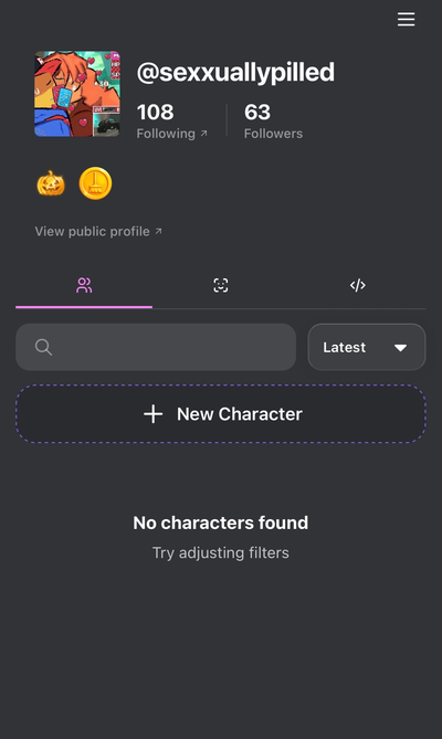 dunno what this bug is, so i guess im not able to make bots on phone anymore ig