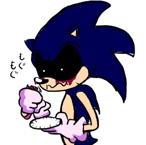 Sonic in a sonic.exe cosplay