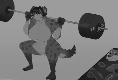 Modular gym hyena girl 