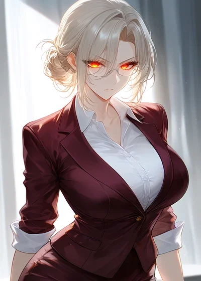 Hiura Tachibana - Your short-tempered futanari manager