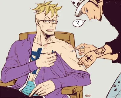 Marco Phoenix x Trafalgar Law - Modern Day Roommates - One Piece