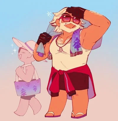 Santa Claus on vacation 