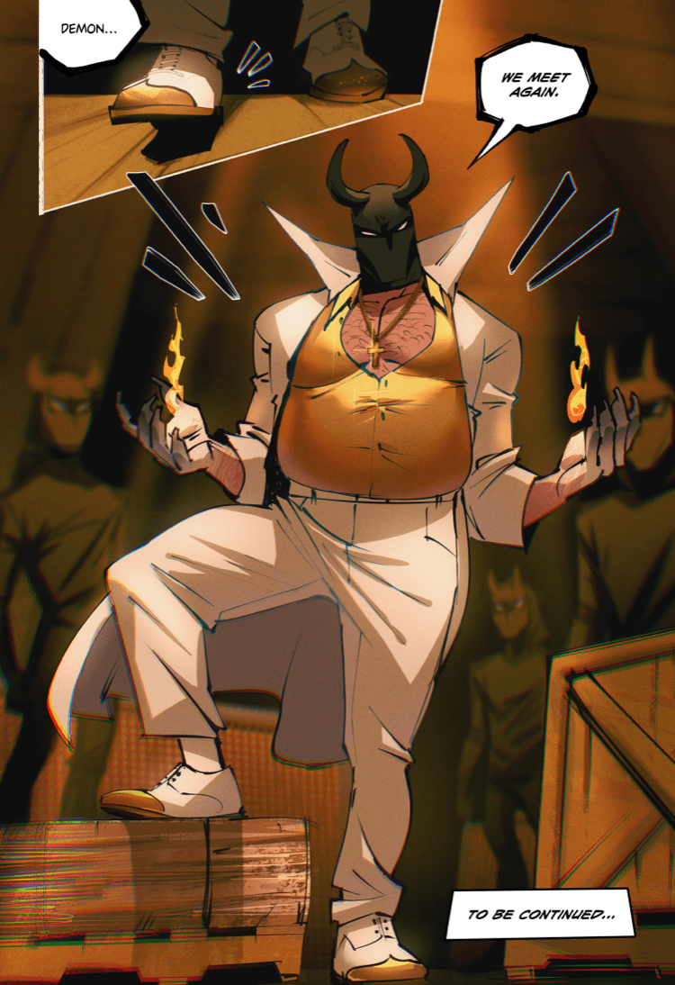 Taming a demon.