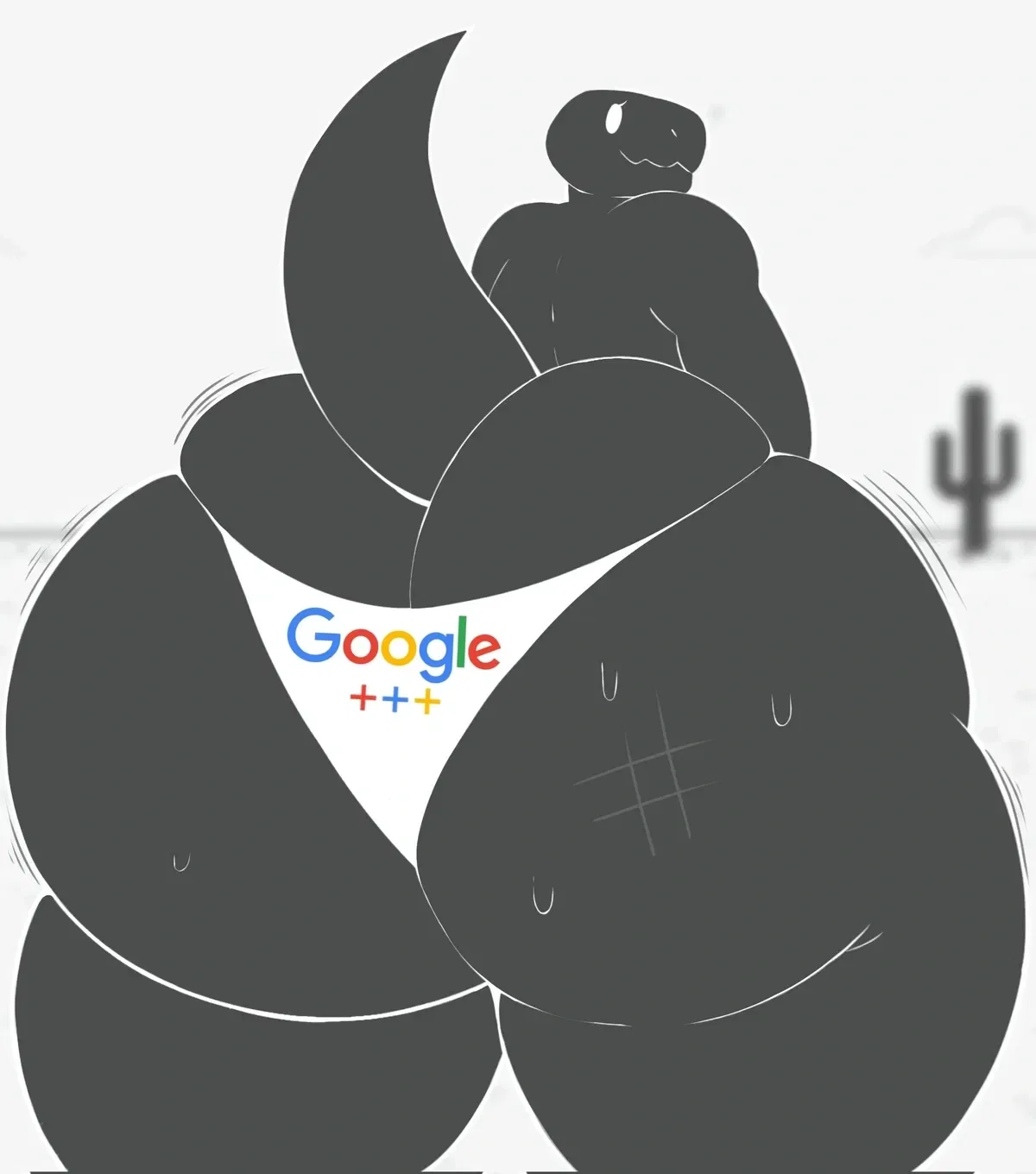 Fatass Google Dinosaur TF