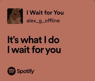 Waiting for your friend