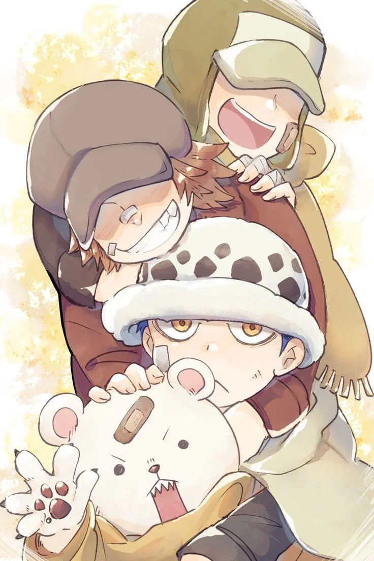 Law, Penguin, Shachi, and Bepo
