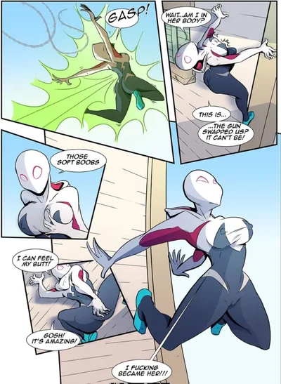 Swapped boddies with Ghost-Spider