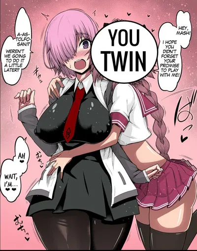 Mash Kyrielight || "H-Here? Now? From b-behind?!"