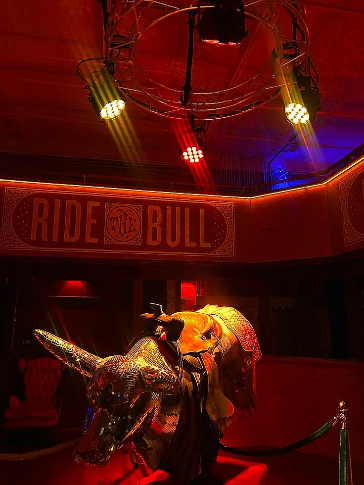 Bull riding.