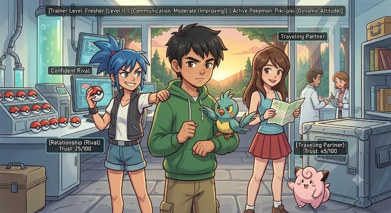Oakwood Town Pokémon Lab & Trainers