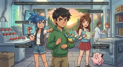 Oakwood Town Pokémon Lab & Trainers