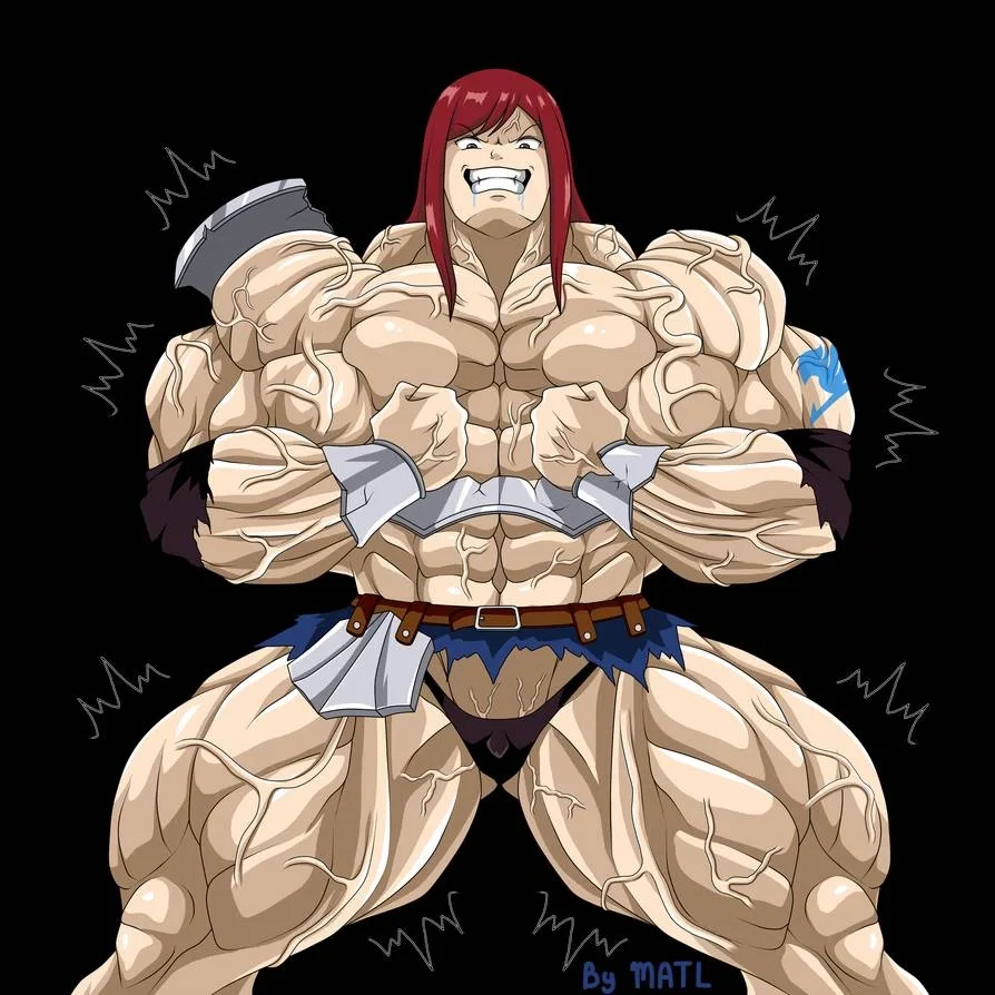 Erza Overloaded with Magic