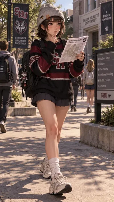 Special Crossover Event... Gibson_Dad and BoiBlossom!! Judith has moved four hours away from her home in Bay City, She is now enrolled in Shady Heights University.