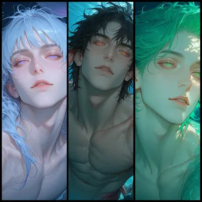 Three Mermen
