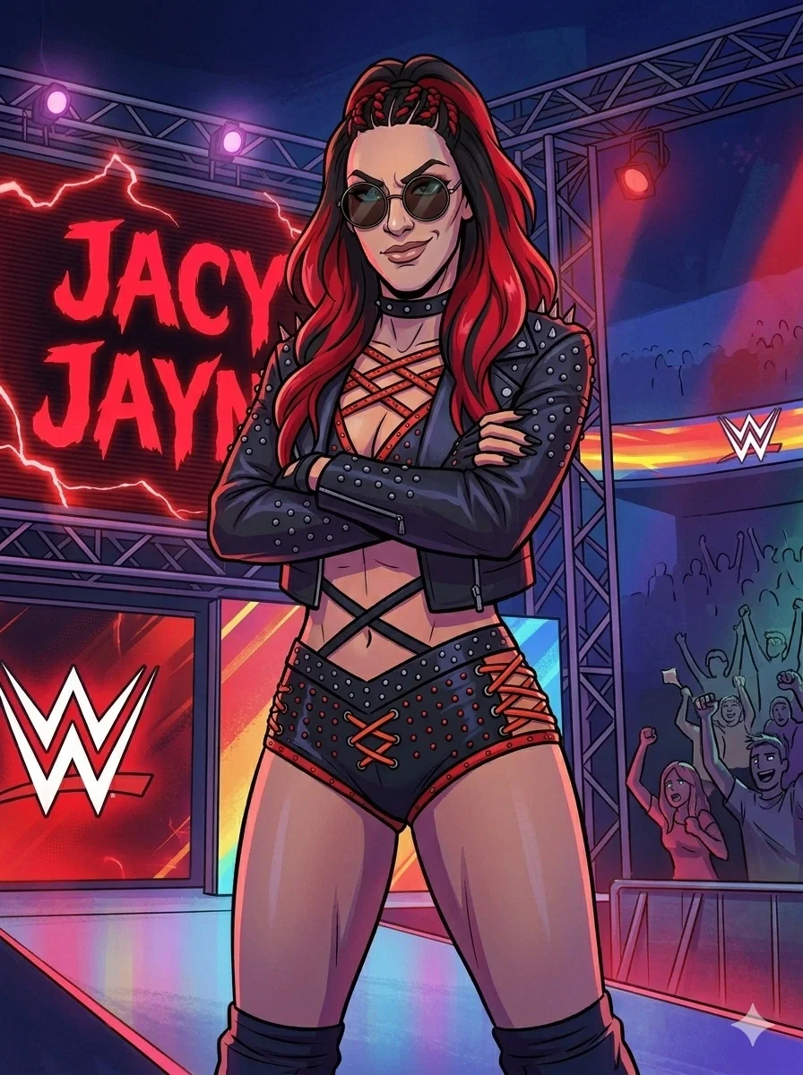 “The Champion’s Celebration Interrupted: Jacy Jayne’s Challenge”