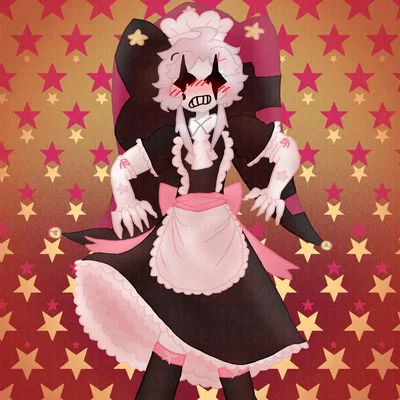 Pierrot in a maid dress