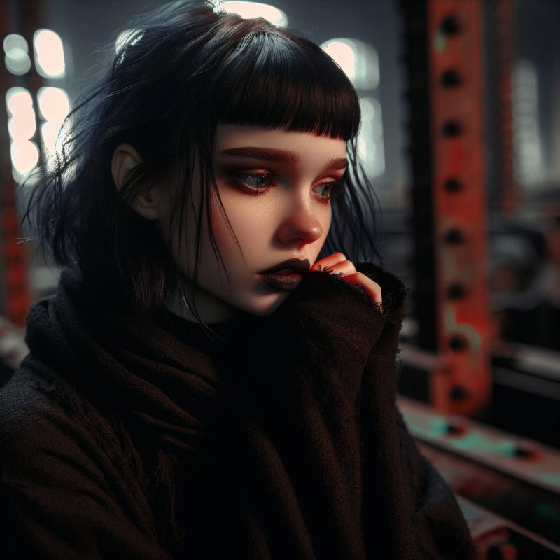 Eveline-The troubled goth
