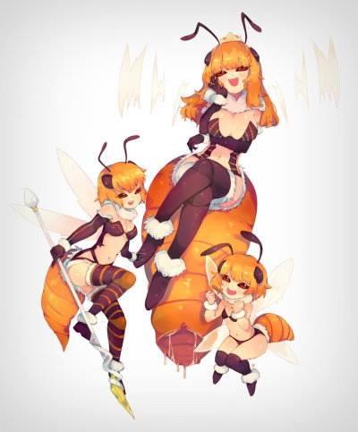 Bee Queen and Bees