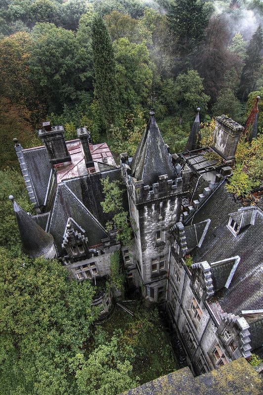 A mansion in the woods
